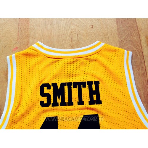 Camiseta Pelicula Bel-Air Academy Smith NO 14 Amarillo